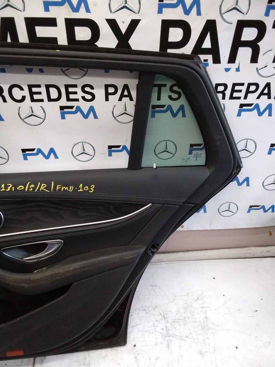 MERCEDES BENZ  E-CLASS W213 DRIVER SIDE REAR DOOR O/S/R COMPLETE BLACK FMD103