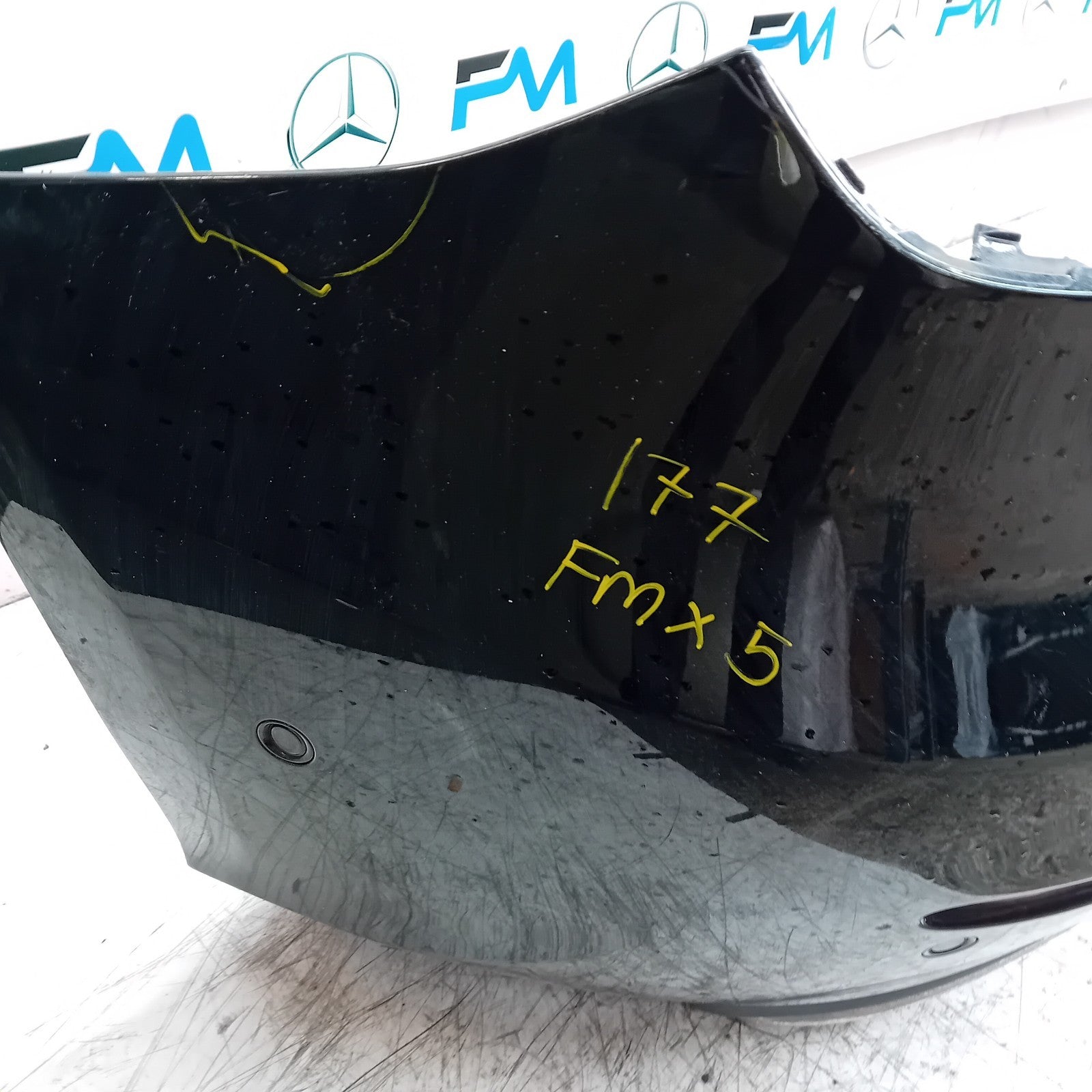 MERCEDES BENZ  A-CLASS W177 REAR BUMPER A1778804801 2018 BLUE COMPLETE FMX5