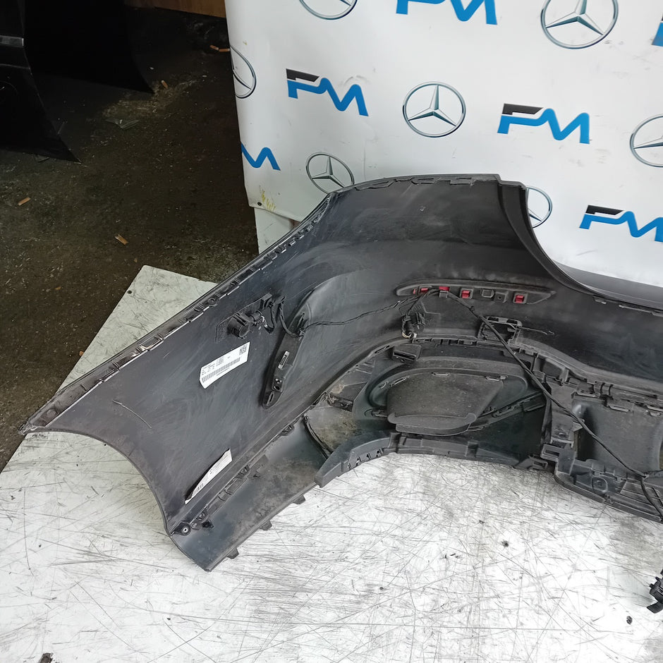MERCEDES BENZ  A-CLASS W177 REAR BUMPER 2018 A1778800002 BLACK COMPLETE FMX23