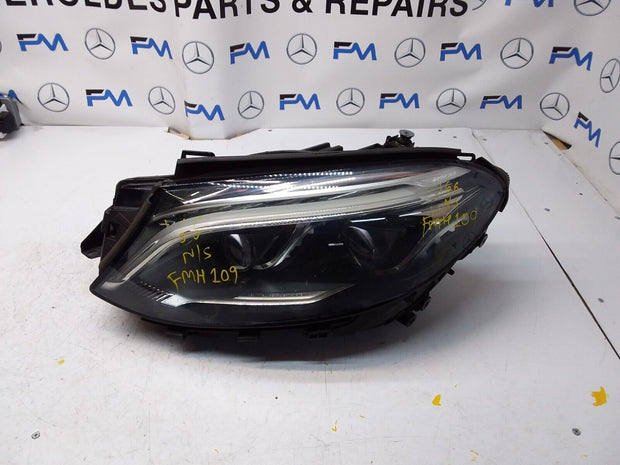 18 MERCEDES GLE W166 COMPLETE FACELIFT HEADLIGHT PASSENGER NS A1669064103 FMH109