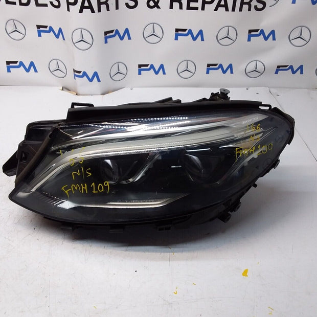 18 MERCEDES GLE W166 COMPLETE FACELIFT HEADLIGHT PASSENGER NS A1669064103 FMH109