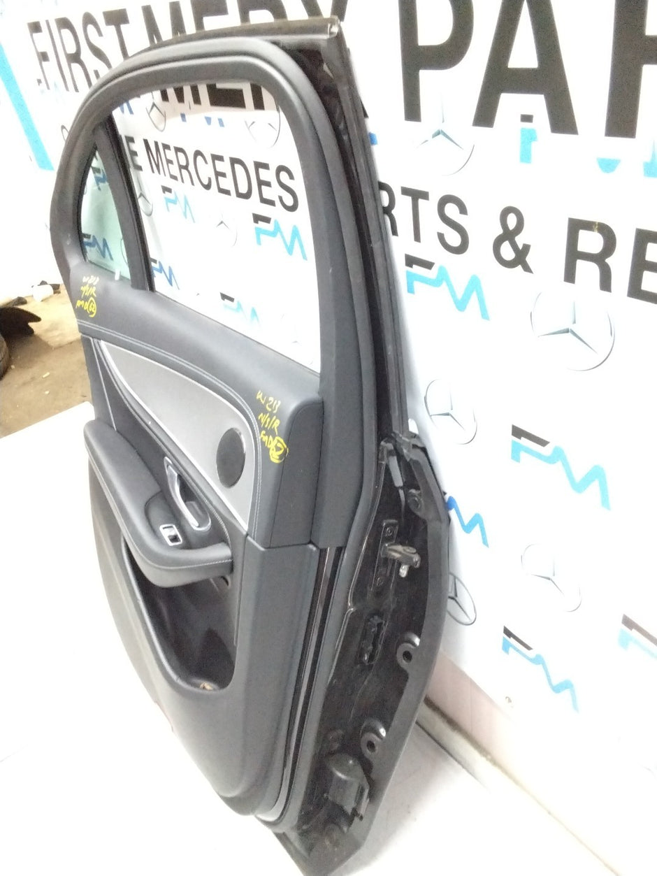 MERCEDES BENZ  E-CLASS W213 PASSENGER SIDE REAR DOOR N/S/R COMPLETE BLACK FMD62