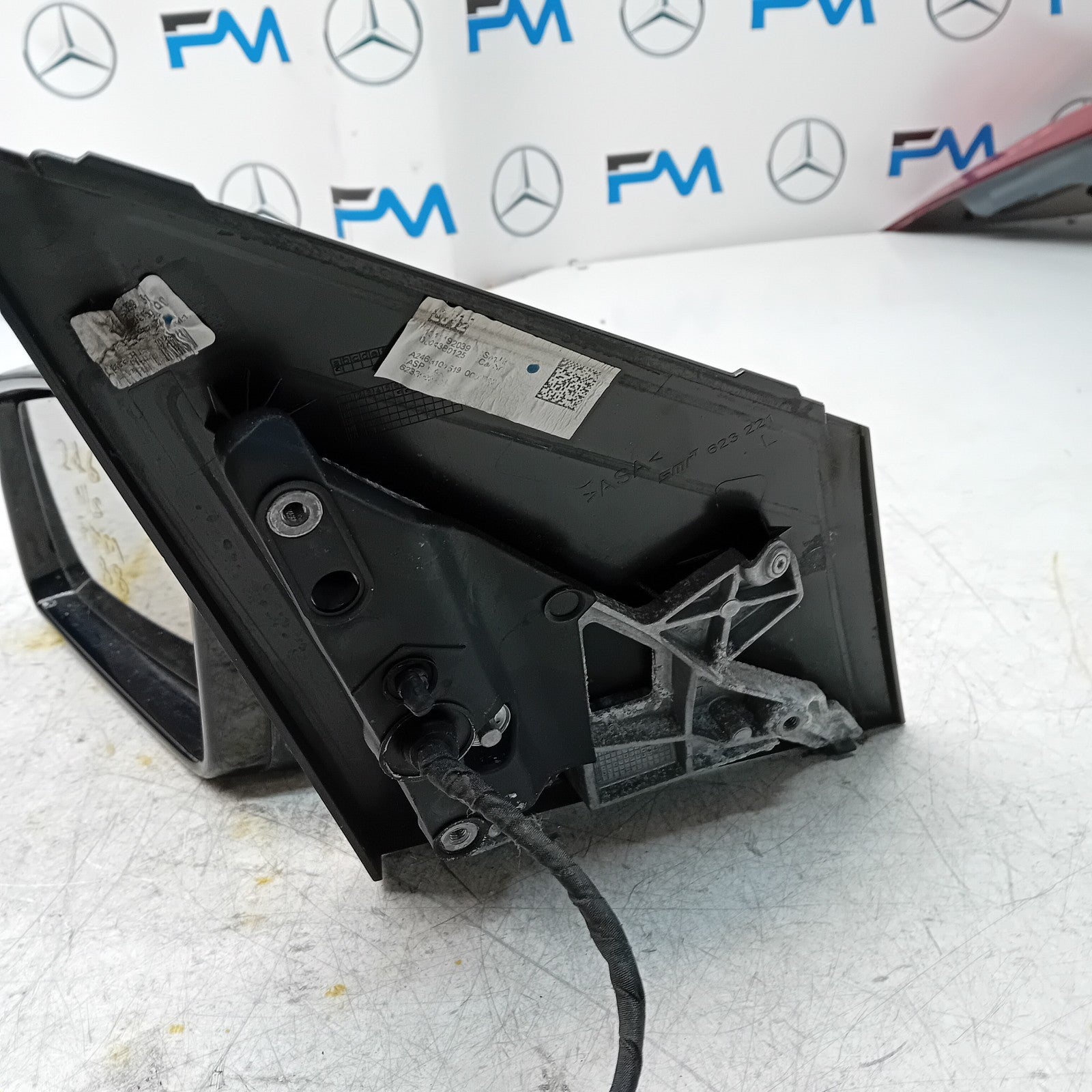 MERCEDES BENZ B-CLASS W246 PASSENGER WING MIRROR NS BLACK A2468101519  FMM88