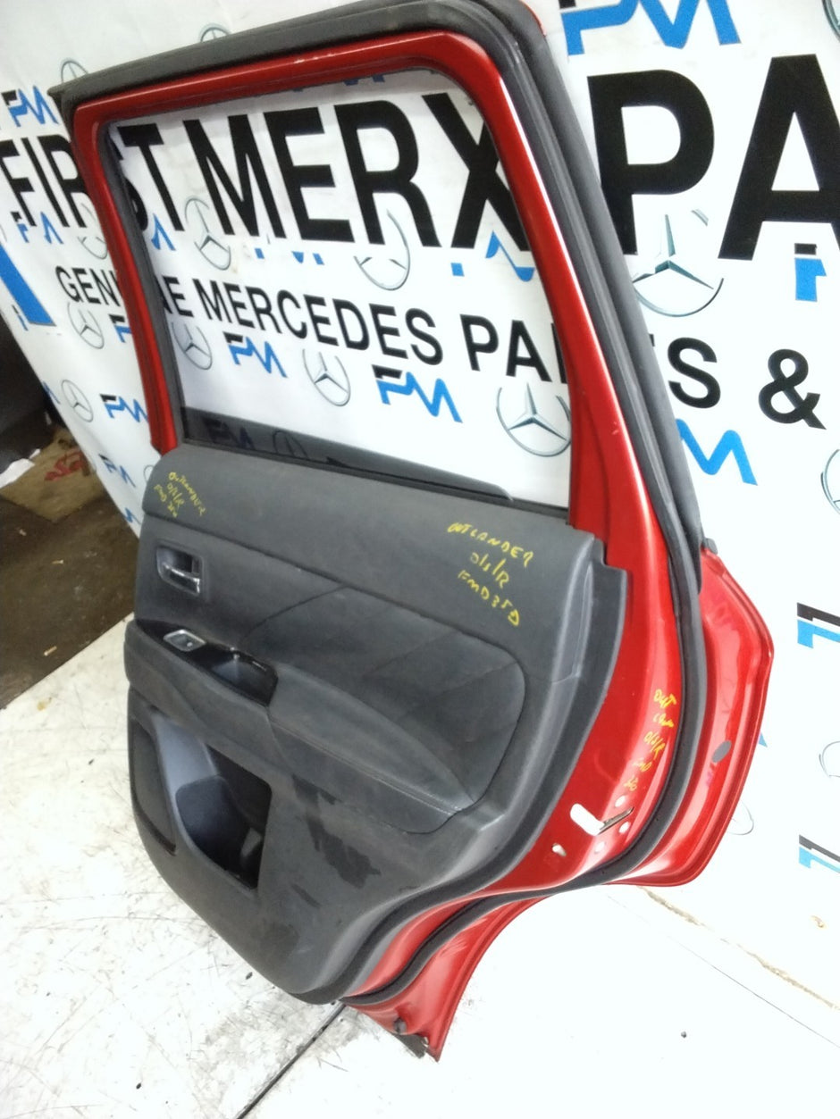 MITSUBISHI OUTLANDER MK3 DRIVER SIDE REAR DOOR OSR 2013 RED COMPLETE FMD350
