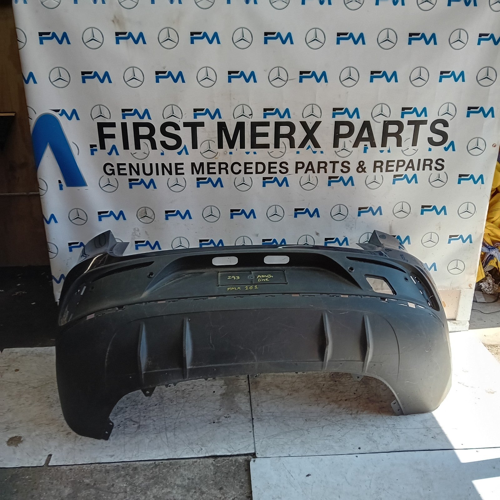 MERCEDES BENZ EQC W293  REAR BUMPER A2938851601 2018 BLUE FMX161