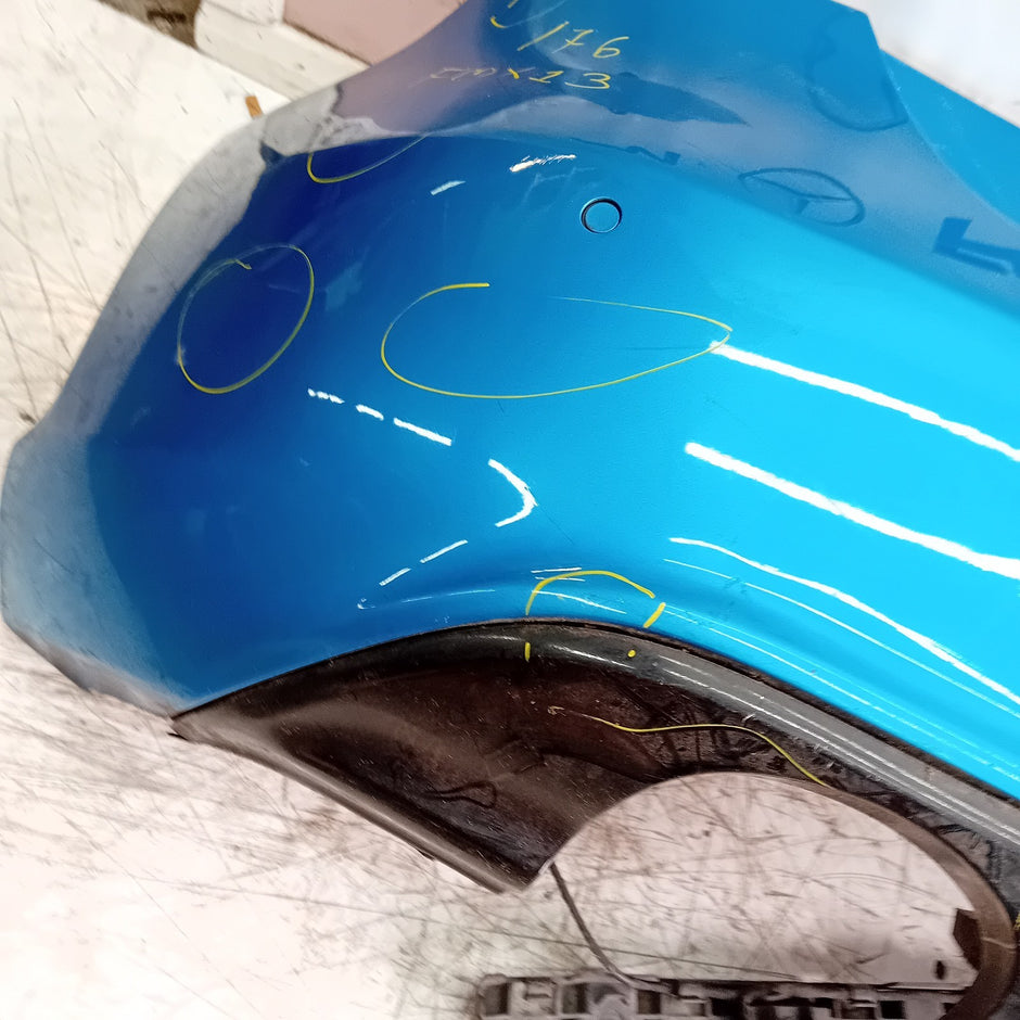 MERCEDES BENZ  A-CLASS W176 REAR BUMPER A1768850125 2012-18 BLUE FMX13