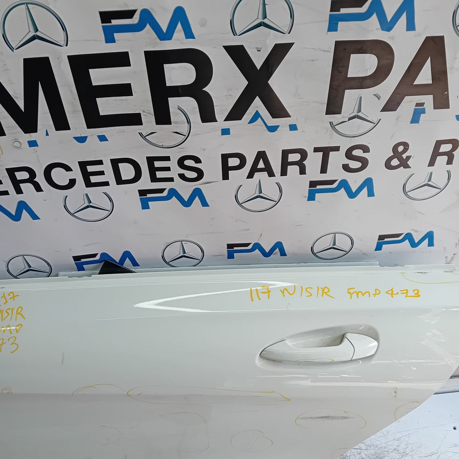 MERCEDES BENZ  CLA W117 PASSENGER REAR DOOR NSR WHITE 2014 FMD473