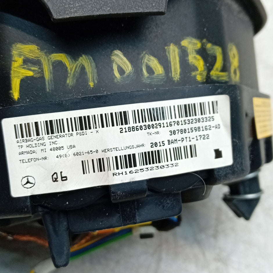 MERCEDES BENZ C-CLASS W204 STEERING WHEEL AIRBAG DRIVER OS RIGHT Q6 FM001528