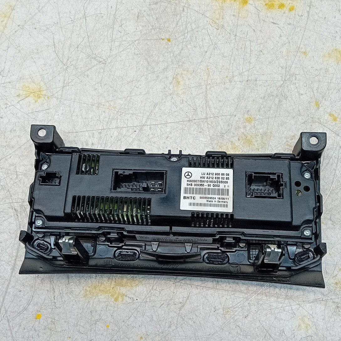 MERCEDES E CLASS W207 W212 CLIMATE CONTROL PANEL A2129008608 2016 FM001388