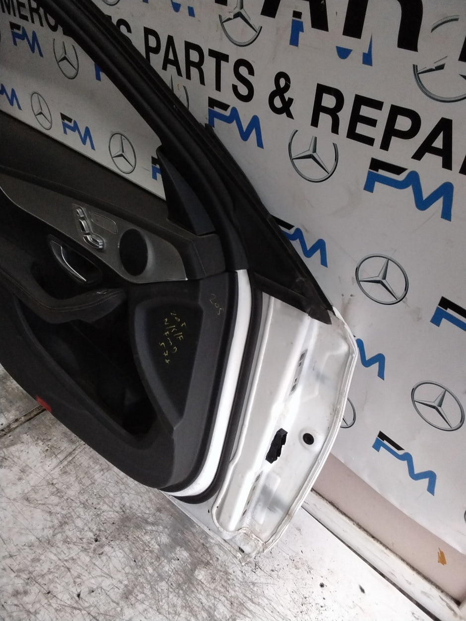 MERCEDES C-CLS W205 SLN PASSENGER FRONT DOOR NSF WHITE 2014-21 COMPLETE FMD578