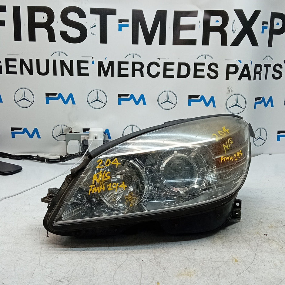 MERCEDES BENZ C-CLASS W204 PASSENGER SIDE NS HEADLIGHT 2012 A2048208561 FMH194