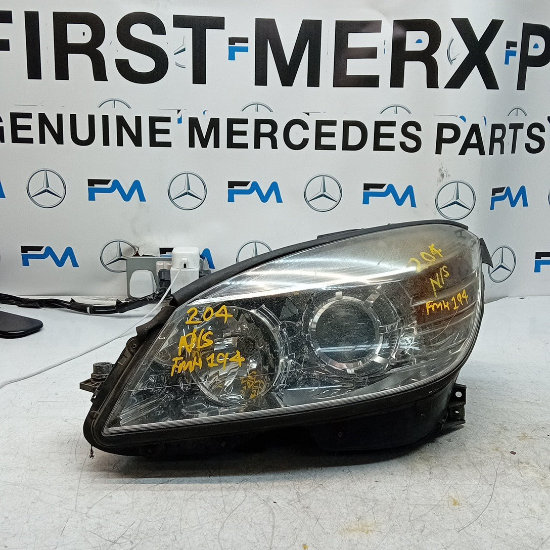 MERCEDES BENZ C-CLASS W204 PASSENGER SIDE NS HEADLIGHT 2012 A2048208561 FMH194