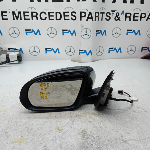 MERCEDES BENZ C-CLASS W205 PASSENGER WING MIRROR NS GREY  A2058101316 FMM82