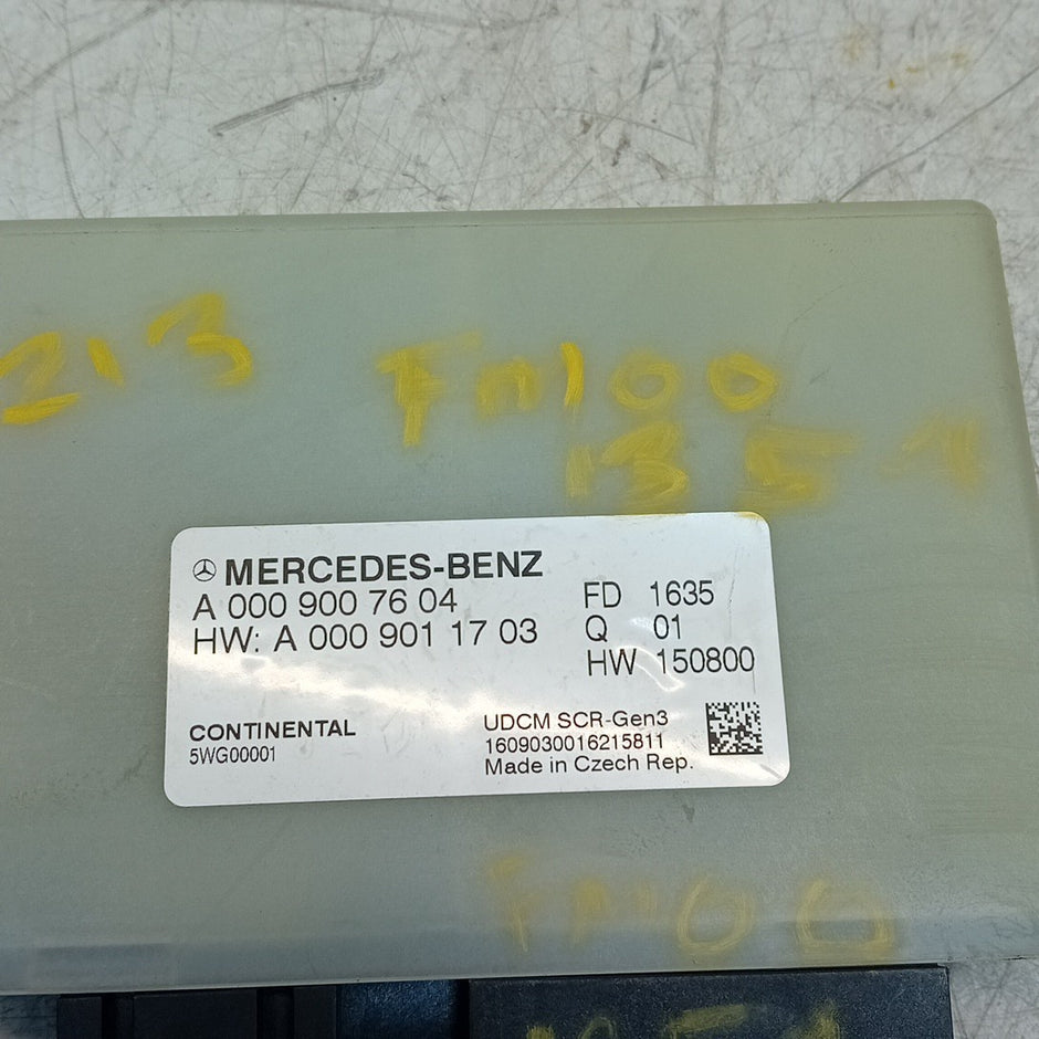 MERCEDES E-CLASS W213 ADBLUE SCR CONTROL UNIT EGR ECU A0009007604 FM001354