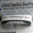 MERCEDES BENZ C-CLASS W205 COUPE REAR BUMPER 2015 WHITE COMPLETE FMX62