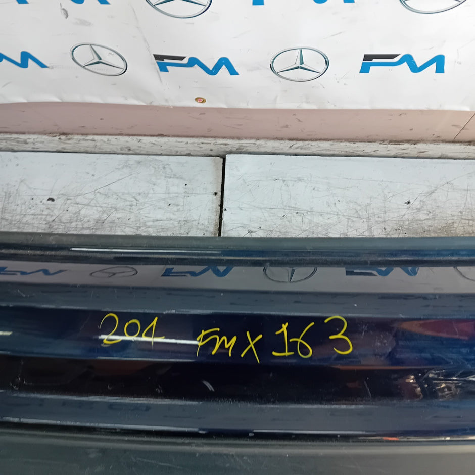 MERCEDES BENZ C-CLASS W204  REAR BUMPER A2048850438 2016 WHITE COMPLETE FMX163