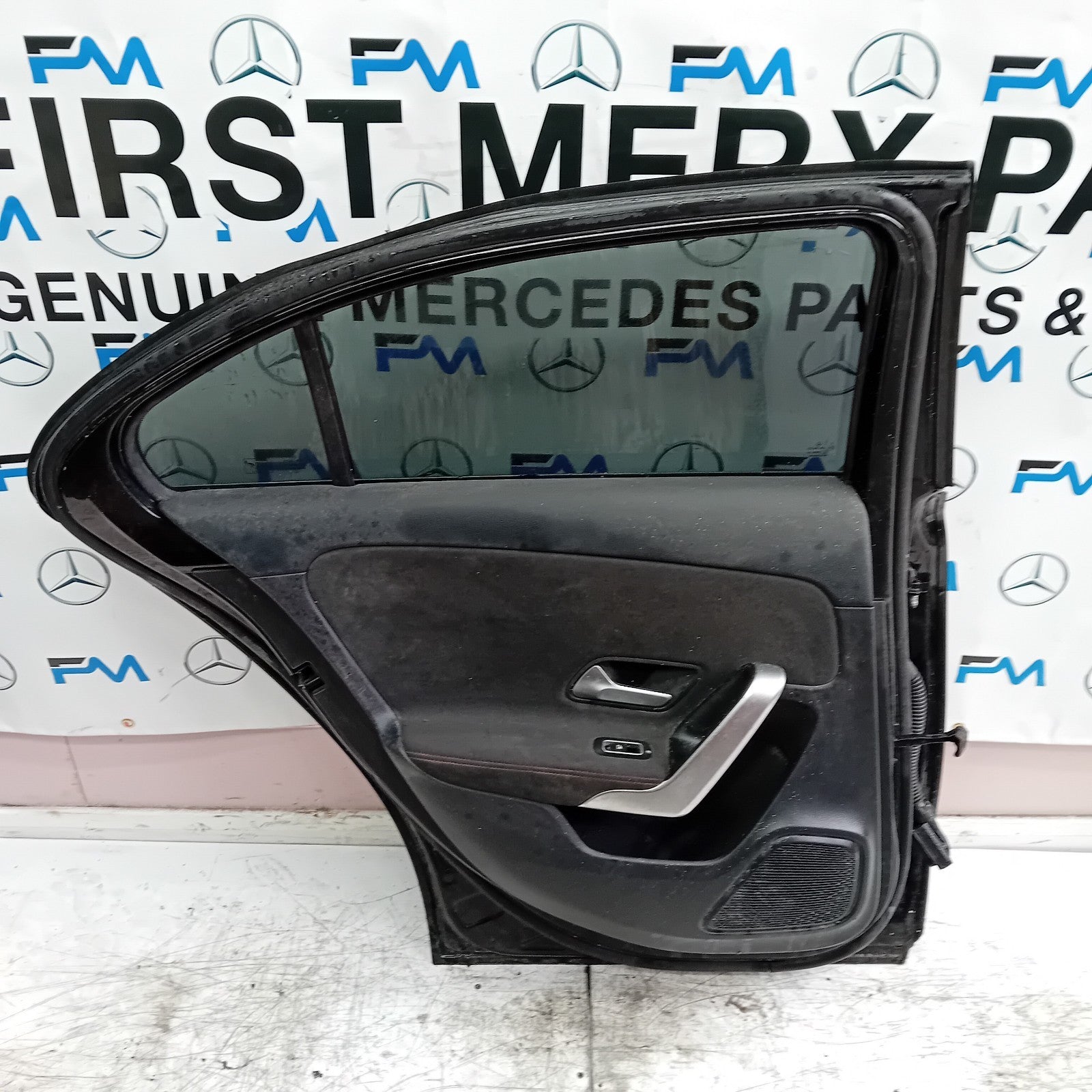 MERCEDES A-CLASS W177 PASSENGER REAR DOOR NSR BLACK 2018 ON COMPLETE FMD246