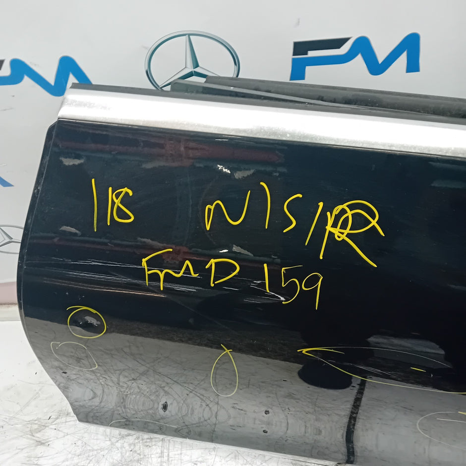MERCEDES CLA W118 PASSENGER REAR DOOR N/S/R BLACK 2019 ONWARDS COMPLETE FMD159