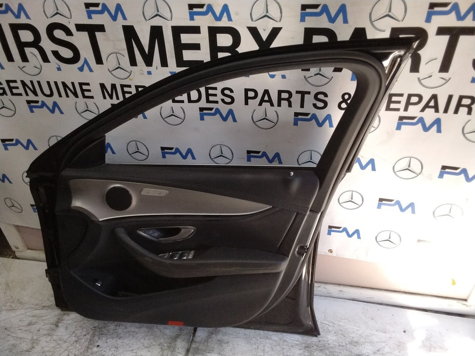 MERCEDES E-CLASS W213 DRIVER  FRONT DOOR OSF BLACK 2017-2023 COMPLETE FMD314