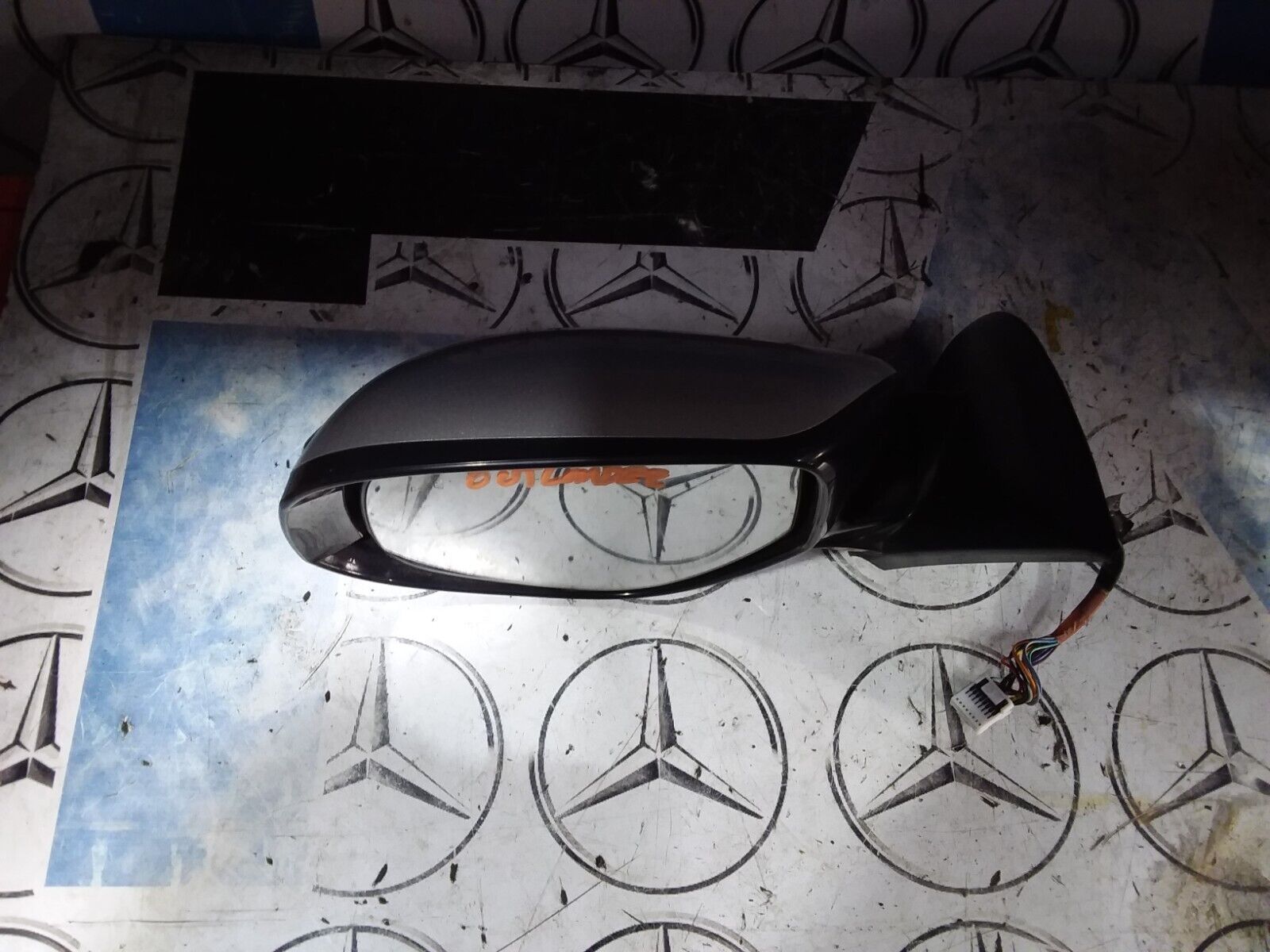 MITSUBISHI OUTLANDER 2013 MIRROR PASSENGER SIDE SILVER - CAMERA & BLIND SPOT