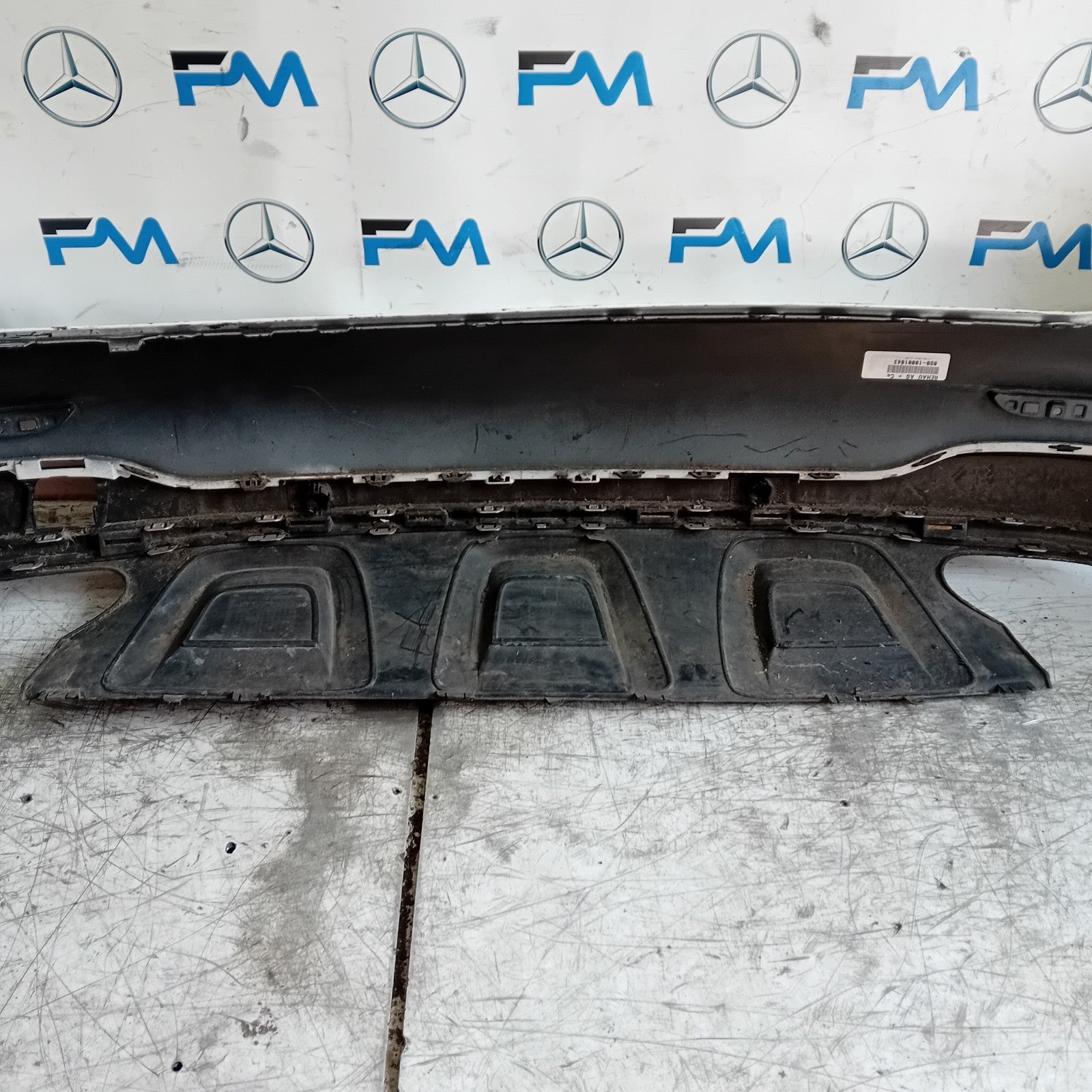 MERCEDES GLC C253 WHITE REAR BUMPER WHITE 2016 ON A2538850200 FMX94