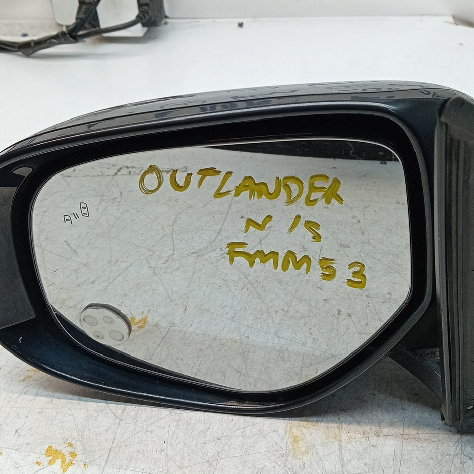 MITSUBISHI OUTLANDER MK3 PASSENGER WING MIRROR NS GREY CAMERA BS 2013 FMM53 (D)