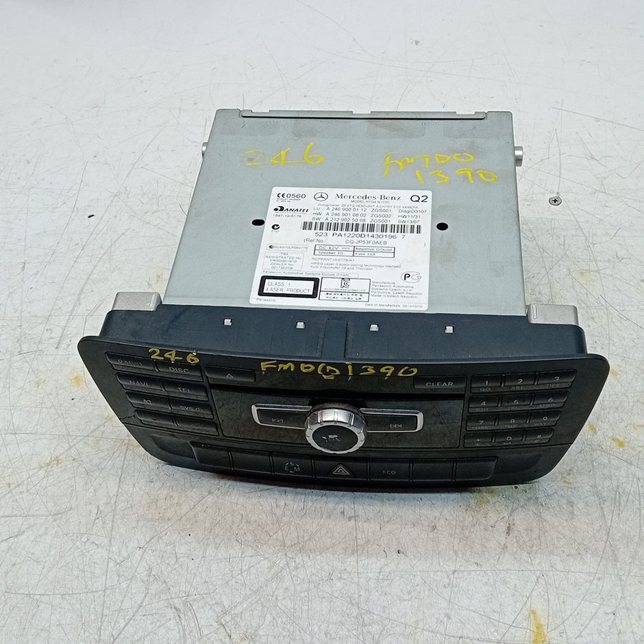 MERCEDES B CLASS W246 STEREO SAT NAV SYSTEM A2469000112 2012-19 FM001390