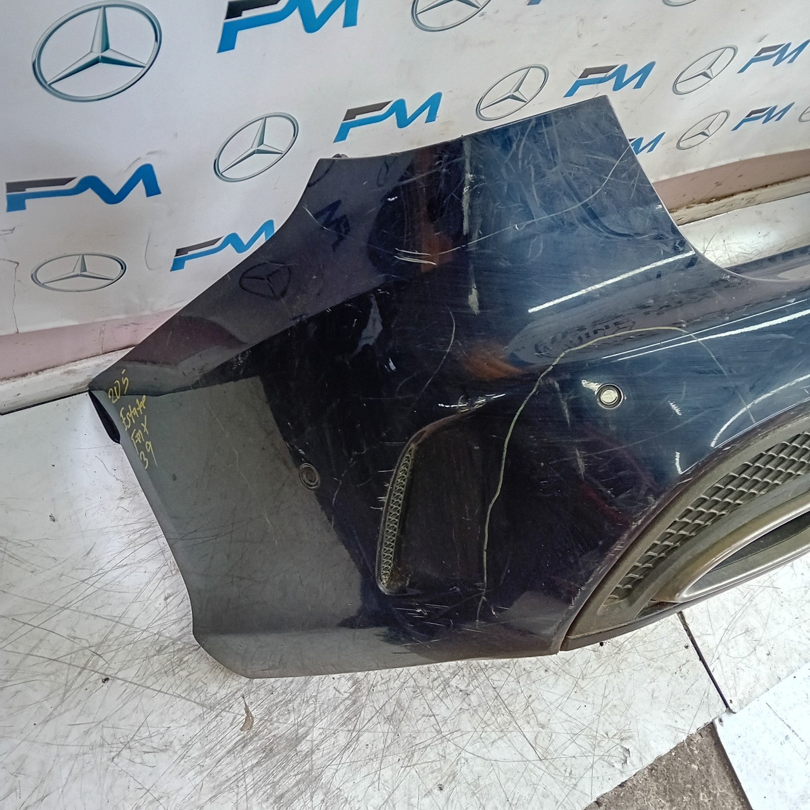 MERCEDES C-CLASS S205 EST REAR BUMPER 2014 BLUE  A2058856238 COMPLETE FMX39