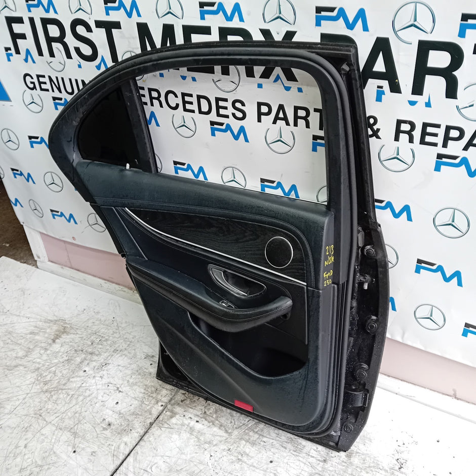 MERCEDES E-CLASS W213 SLN PASSENGER REAR DOOR NSR BLACK 2016 ON COMPLETE FMD250