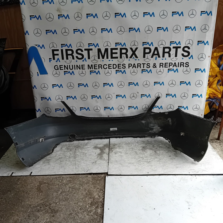 MERCEDES BENZ C-CLASS W205 SLN REAR BUMPER 2015 BLACK A2058850138 FMX53