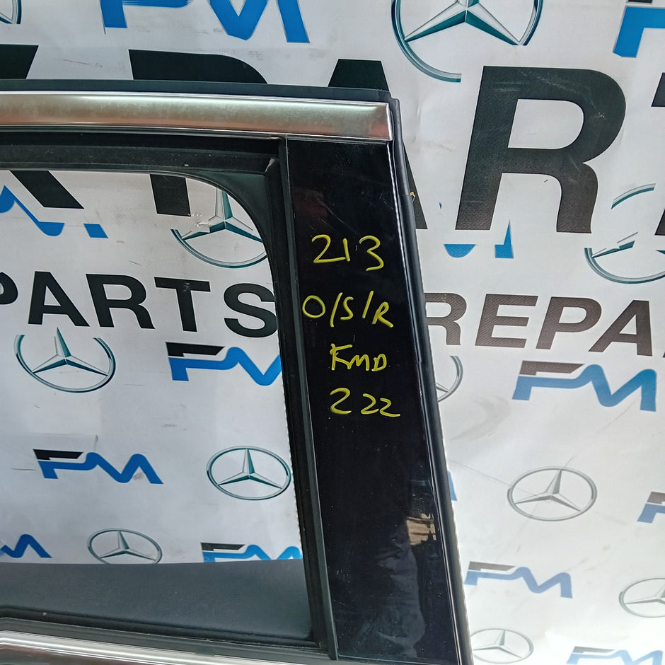 MERCEDES E-CLASS W213 SALOON DRIVER REAR DOOR OSR BLACK 2016 ON COMPLETE FMD222