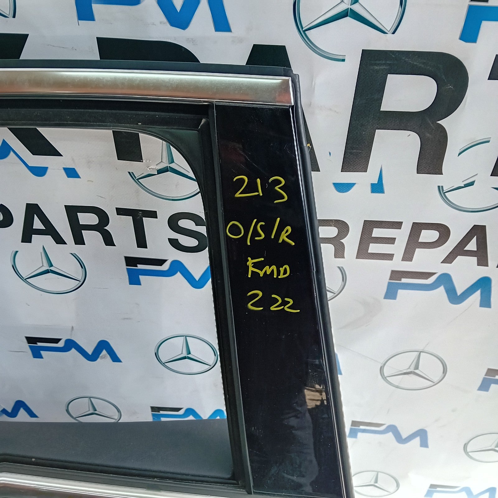 MERCEDES E-CLASS W213 SALOON DRIVER REAR DOOR OSR BLACK 2016 ON COMPLETE FMD222
