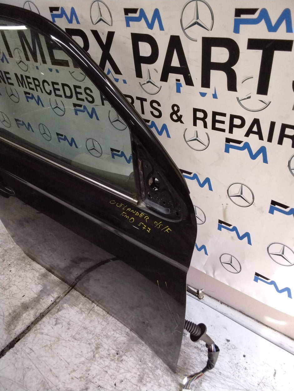 MITSUBISHI OUTLANDER DRIVER FRONT DOOR OSF BLACK COMPLETE FMD577
