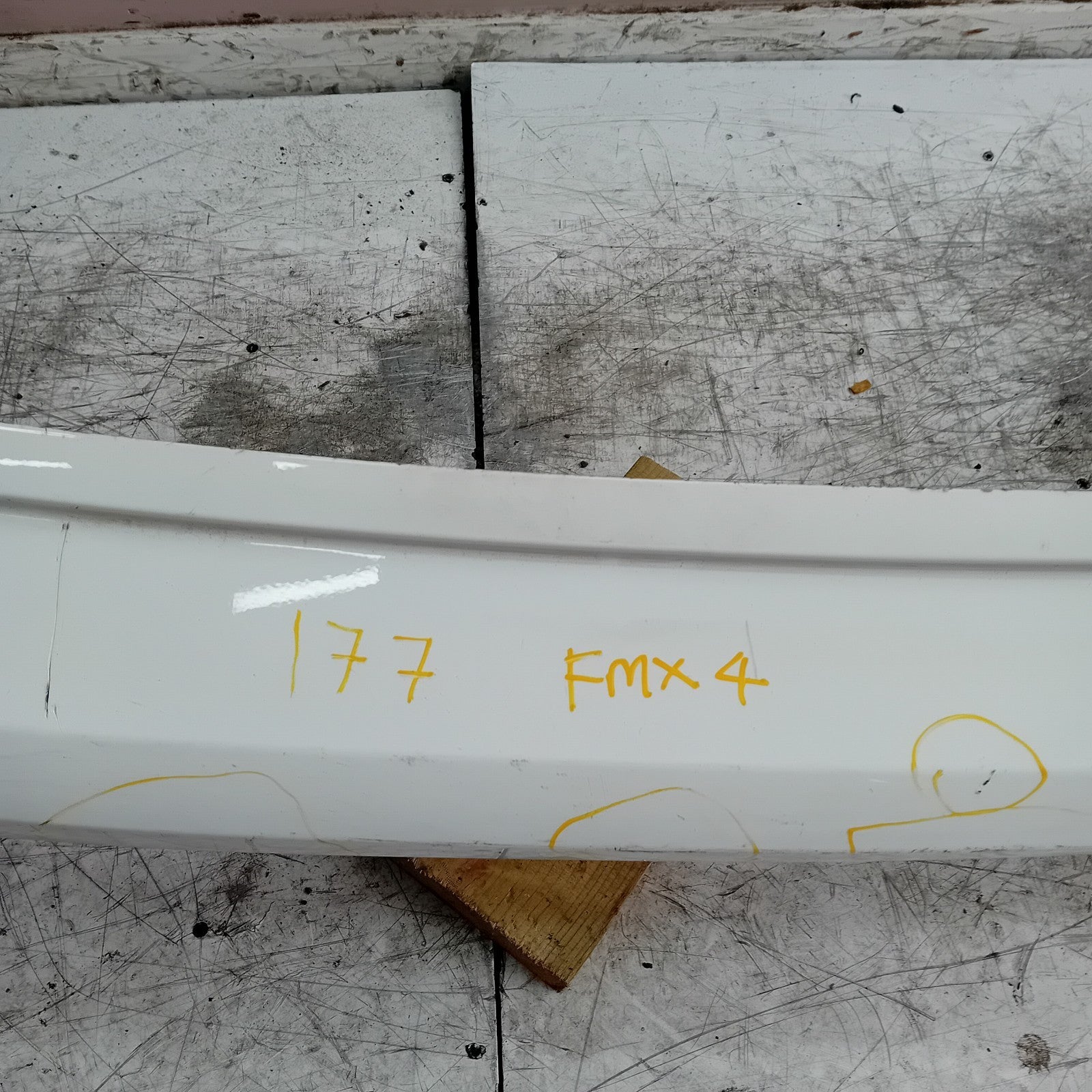 MERCEDES BENZ  A-CLASS W177 REAR BUMPER A1778804801 2018 WHITE FMX4