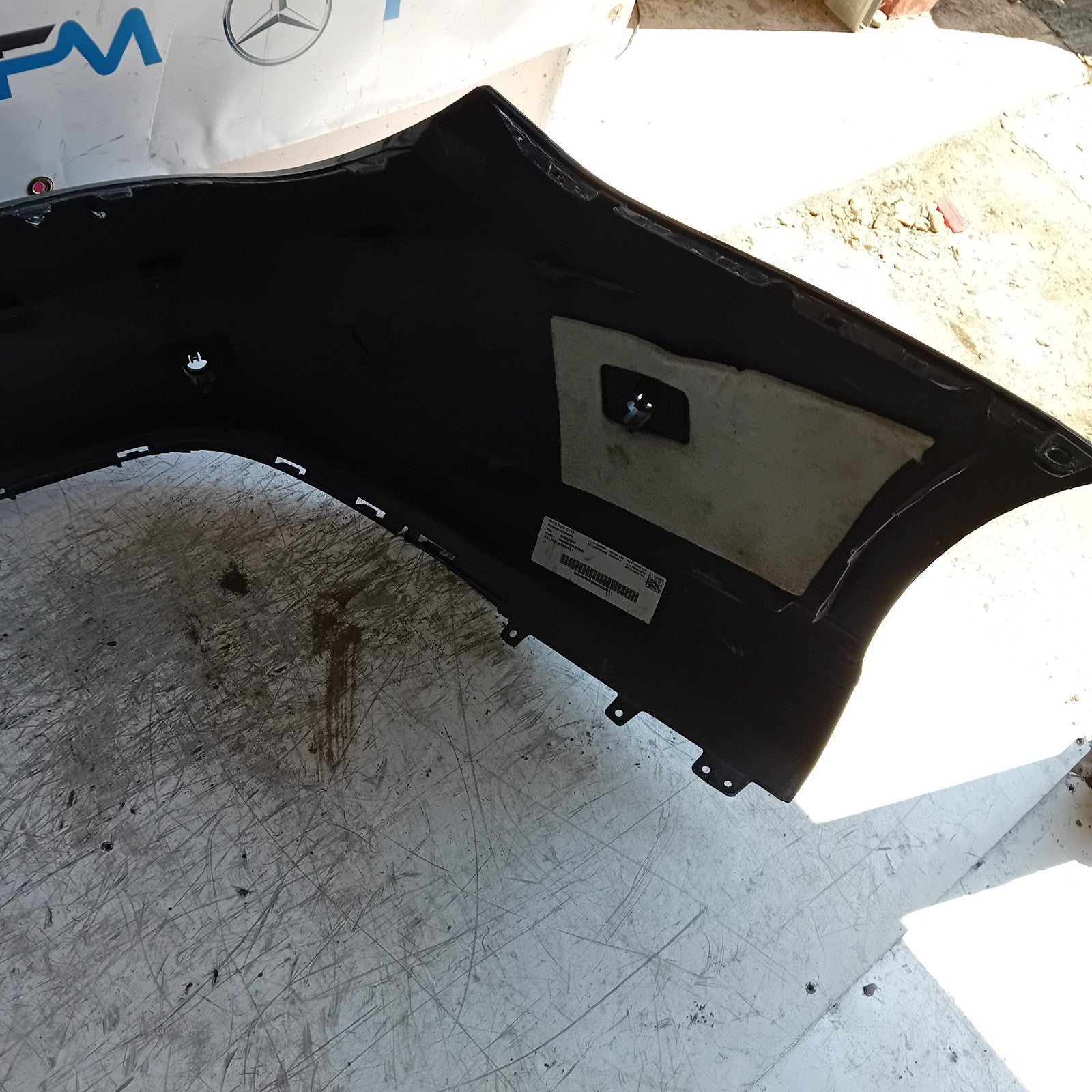MERCEDES BENZ CLA W117 REAR BUMPER A1179053901 2018 BLACK  FMX167