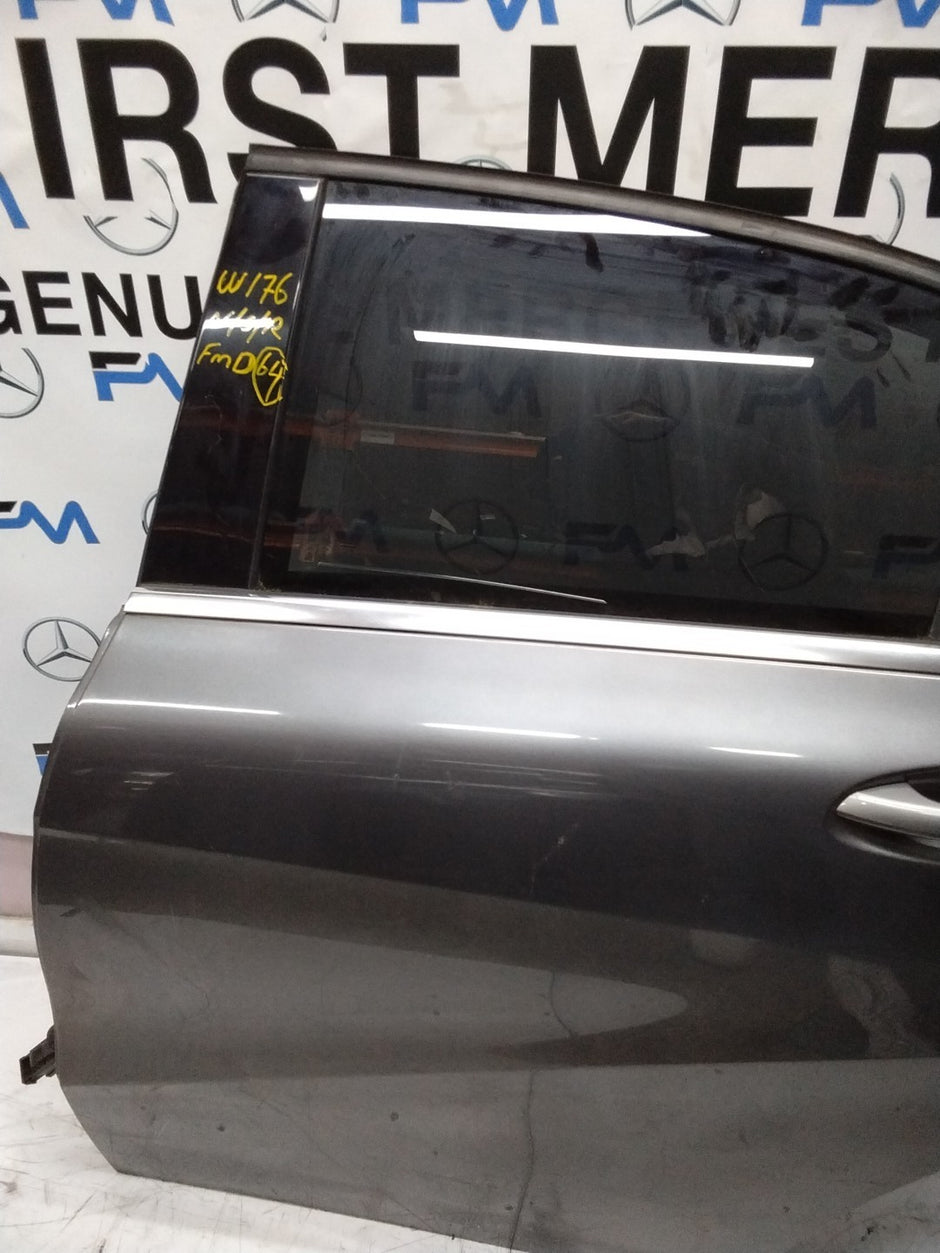 MERCEDES BENZ A-CLASS W176 PASSENGER SIDE REAR DOOR N/S/R COMPLETE BLACK FMD64
