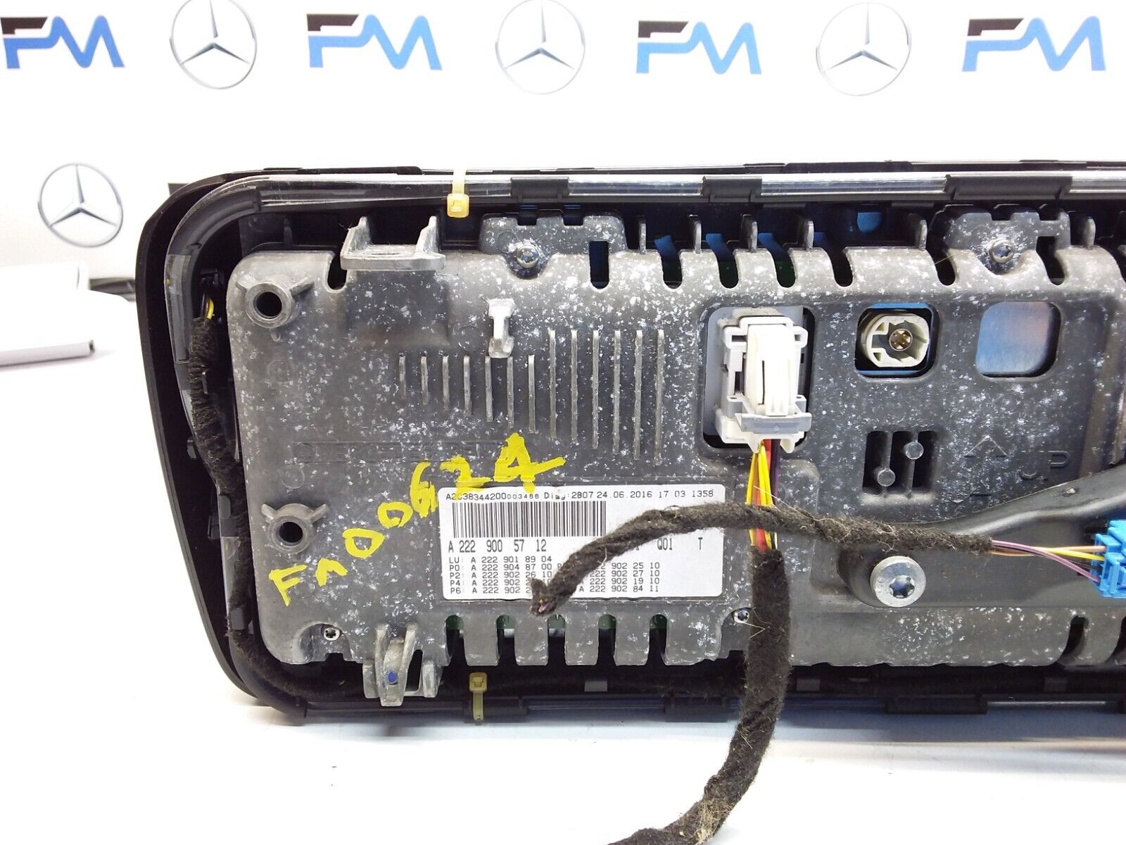 MERCEDES S-CLASS W222 DISPLAY SCREEN INSTRUMENT CLUSTER A2229005712 FM00624