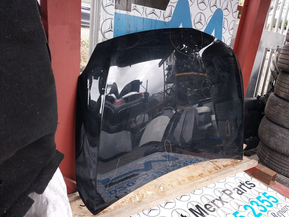 2013-2018 MERCEDES A CLASS W176 GENUINE BONNET PAINT CODE 191 BLACK *DAMAGE* 
