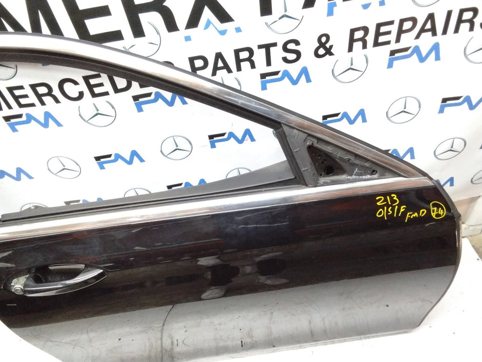 MERCEDES BENZ E-CLASS W213 DRIVER SIDE FRONT DOOR O/S/F COMPLETE BLACK FMD74