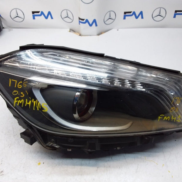 2015 MERCEDES A-CLASS W176 COMPLETE HEADLIGHT DRIVER SIDE OS A1768204561 FMH115