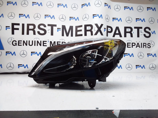 2018 MERCEDES C-CLASS W205 N/S PASSENGER HEADLIGHT A2059062504 FMH52 LED HIGH
