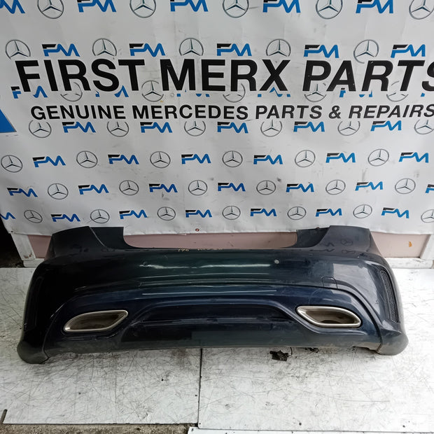 MERCEDES BENZ  A-CLASS W176 REAR BUMPER A1768803400 2016 BLACK COMPLETE FMX20