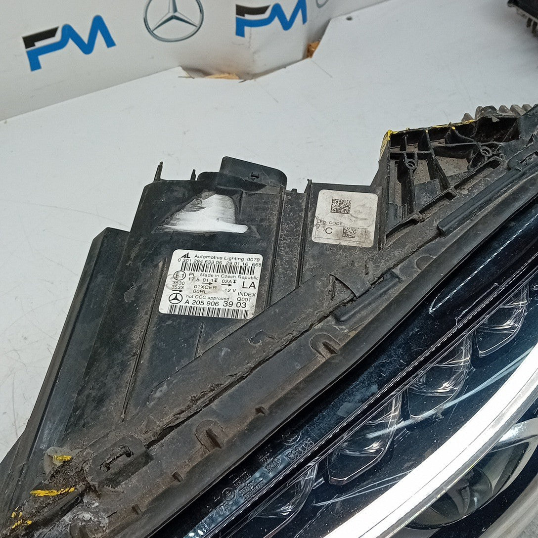 MERCEDES C-CLASS W205 N/S HIGH PERFORMANCE HEADLIGHT A2059063903 14-19 FMH191