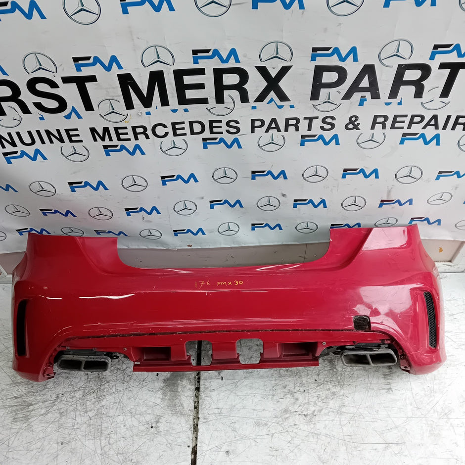 MERCEDES BENZ A-CLASS W176 REAR BUMPER 2012-18 A1768852625 RED FMX30
