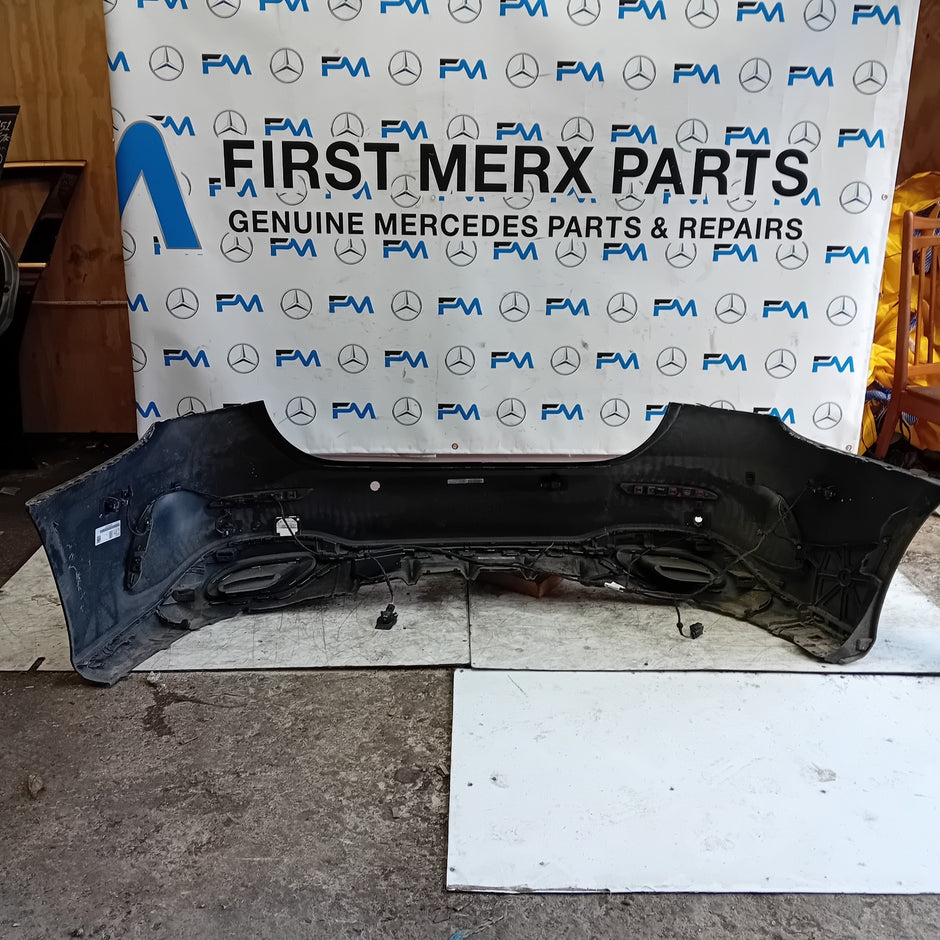 MERCEDES BENZ  A-CLASS W177 REAR BUMPER A1778801805 BLACK 2018 COMPLETE FMX1