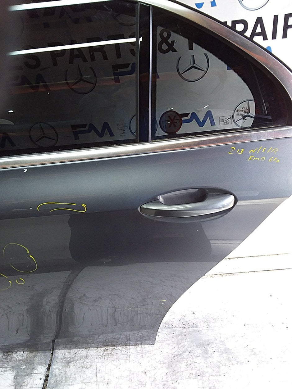 MERCEDES E-CLS W213 SLN PASSENGER REAR DOOR NSR GREY 2016-23 COMPLETE FMD610