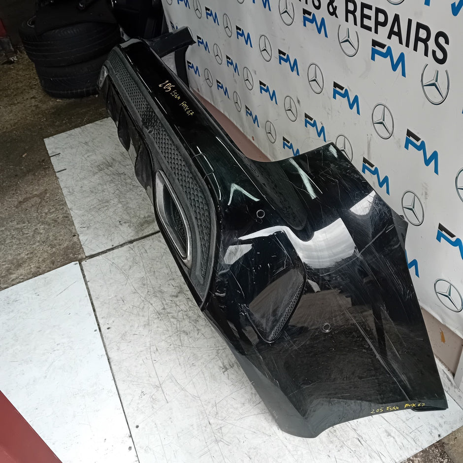 MERCEDES  C-CLASS S205 ESTATE REAR BUMPER 2014 BLACK COMPLETE A2058856538 FMX67