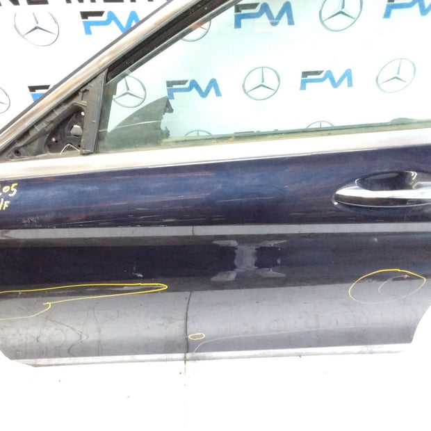 MERCEDES C-CLASS W205 PASSENGER SIDE FRONT DOOR N/S/F COMPLETE BLUE FMD102