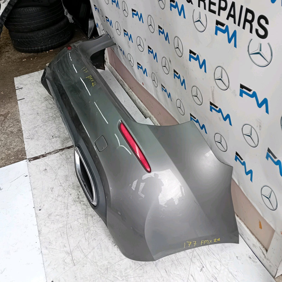 MERCEDES BENZ  A-CLASS W177 REAR BUMPER 2018 A1778800500 GREY COMPLETE FMX24