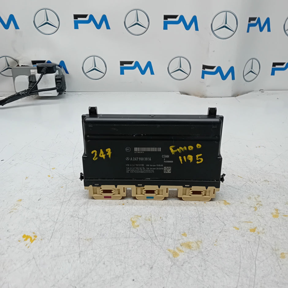 MERCEDES C-CLASS W205 FRONT LEFT SEAT CONTROL MODULE A2479003814 FM001195